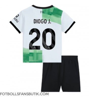 Liverpool Diogo Jota #20 Replika Bortatröja Barn 2023-24 Kortärmad (+ Korta byxor)